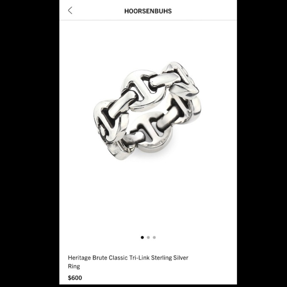 Hoorsenbuhs tri link design ring